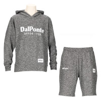 スウェットパーカー&スウェットハーフパンツ上下セットM.BLACK+M.BLACK