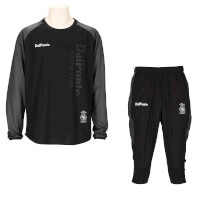 ハーフジップピステジャケット上下セットBLACK