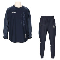 ハーフジップピステジャケット上下セットNAVY