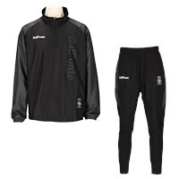 ハーフジップピステジャケットジャージパンツ上下セットBLACK
