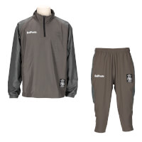 ハーフジップピステジャケット上下セットC.GRAY