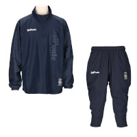 ハーフジップピステジャケット上下セットNAVY
