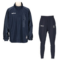 ハーフジップピステジャケットジャージパンツ上下セットNAVY