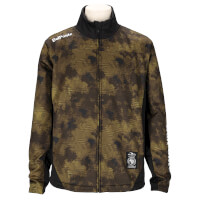 極暖トレーニングジャージジップスタンドカラーBLACKxGOLD