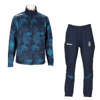 極暖トレーニングジャージジップスタンドカラー上下セットNAVY