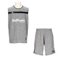 エアライトノースリーブプラシャツ+エアライトプラクティスパンツ上下セットH.GRAY+H.GRAY