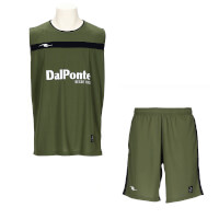 【ジュニア】エアライトノースリーブプラシャツ+エアライトプラクティスパンツ上下セットOLIVE+OLIVE