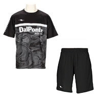 【ジュニア】昇華プラシャツ・パンツセットBLACK+BLACK