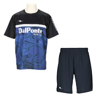 【ジュニア】昇華プラシャツ・パンツセットNAVY+NAVY