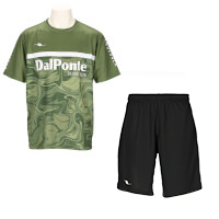【ジュニア】昇華プラシャツ・パンツセットOLIVE+BLACK