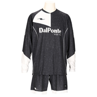 昇華ロングスリーブプラシャツ+昇華プラクティスパンツ上下セットBLACK+BLACK