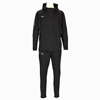 裏起毛ウォームジップフーディ+裏起毛ウォームパンツ上下セットBLACK+BLACK