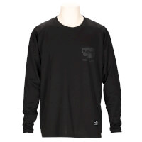 ヘビーウェイトロングスリーブプラTシャツBLACK