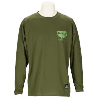ヘビーウェイトロングスリーブプラTシャツOLIVE
