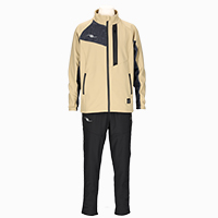 極暖ボンディングトレーニングトップ+ボンディングトレーニングパンツ上下セットBEIGE+BLACK