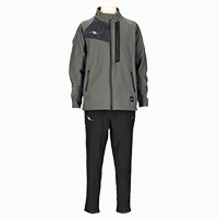 極暖ボンディングトレーニングトップ+ボンディングトレーニングパンツ上下セットCHARCHOL+BLACK