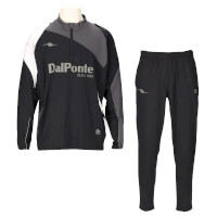 【ジュニア】4WAYストレッチトレーニングトップス+トレーニングパンツ上下セットBLACK+BLACK