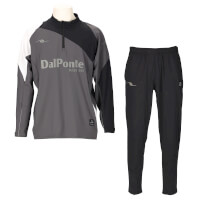 【ジュニア】4WAYストレッチトレーニングトップス+トレーニングパンツ上下セットCHARCHOL+BLACK