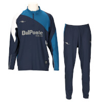 4WAYストレッチトレーニングトップス+トレーニングパンツ上下セットNAVY+NAVY