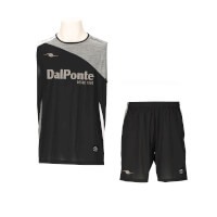 【ジュニア】エアライトノースリーブプラシャツ+プラクティスパンツ上下セットBLACK+BLACK