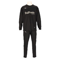 裏起毛ウォームプラシャツ+ウォームパンツ上下セットBLACK+BLACK