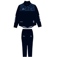 スタンドジップジャージ&テーパードパンツ上下セットNVY+NVY