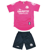 ドットプラクティスシャツ&パンツ上下セットPNK+NVY