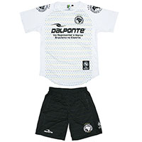 ドットプラクティスシャツ&パンツ上下セットWHT+BLK