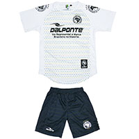 ドットプラクティスシャツ&パンツ上下セットWHT+NVY