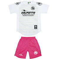 ドットプラクティスシャツ&パンツ上下セットWHT+PNK