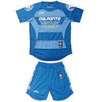 ボーダープラクティスシャツ&パンツ上下セットBLU+BLU