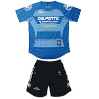 ボーダープラクティスシャツ&パンツ上下セットBLU+NVY