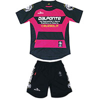 ボーダープラクティスシャツ&パンツ上下セットNVY+NVY