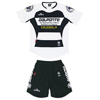 ボーダープラクティスシャツ&パンツ上下セットWHT×NVY+BLK