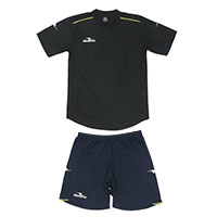 ダブルパイピングゲームシャツ&パンツ上下セットBLK+NVY