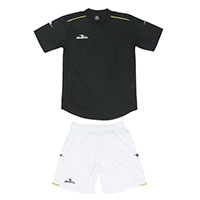 ダブルパイピングゲームシャツ&パンツ上下セットBLK+WHT