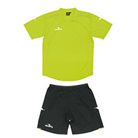 ダブルパイピングゲームシャツ&パンツ上下セットF.YEL+BLK