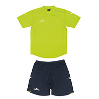 ダブルパイピングゲームシャツ&パンツ上下セットF.YEL+NVY