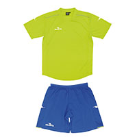 ダブルパイピングゲームシャツ&パンツ上下セットF.YEL+R.BLUE