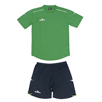 ダブルパイピングゲームシャツ&パンツ上下セットGRN+NVY