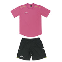 ダブルパイピングゲームシャツ&パンツ上下セットPINK+BLK