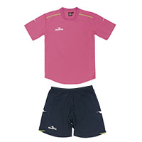 ダブルパイピングゲームシャツ&パンツ上下セットPINK+NVY