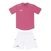 ダブルパイピングゲームシャツ&パンツ上下セットPINK+WHT