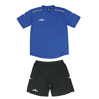 ダブルパイピングゲームシャツ&パンツ上下セットR.BLUE+BLK