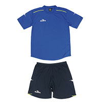 ダブルパイピングゲームシャツ&パンツ上下セットR.BLUE+NVY