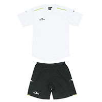 ダブルパイピングゲームシャツ&パンツ上下セットWHT+BLK