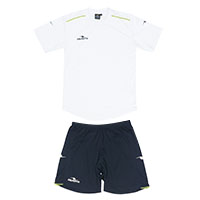 ダブルパイピングゲームシャツ&パンツ上下セットWHT+NVY