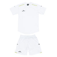 ダブルパイピングゲームシャツ&パンツ上下セットWHT+WHT