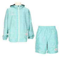 バンダナ柄昇華フードピステジャケットロングパンツ上下セットE.GREEN