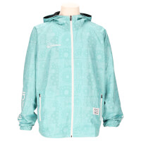 バンダナ柄昇華フードピステジャケット（メッシュあり）E.GREEN